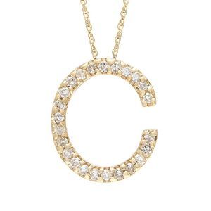Diamond "C" (Yg/With Chain) Initial